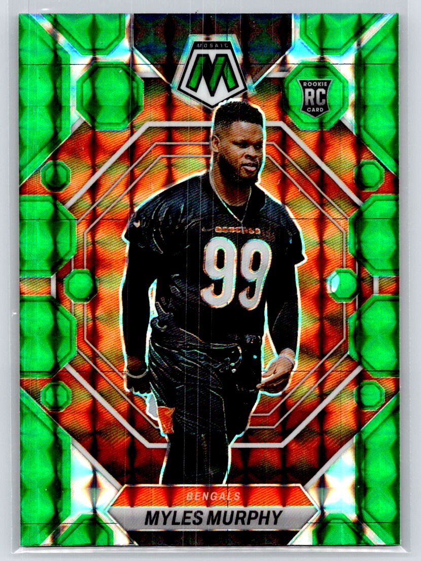 2023 Panini Mosaic #351 Myles Murphy Green Mosaic