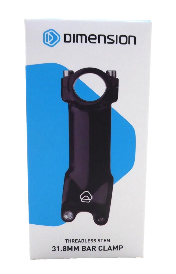 Dimension Threadless Stem: 31.8mm / Black / 90mm /  7° / 1-1/8” Short Low Rise - Image 1 of 1
