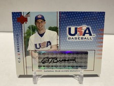 CJ Bressoud 2004 USA Baseball National Team Alumni Signatures Black Ink Auto