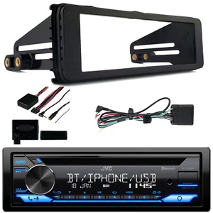 JVC KDT720BT Bluetooth CD Stereo Receiver, Dash Kit, Steering Control Interface - Picture 1 of 4