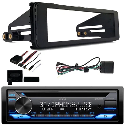 JVC KDT720BT Bluetooth CD Stereo Receiver, Dash Kit, Steering Control Interface - Image 1 of 4