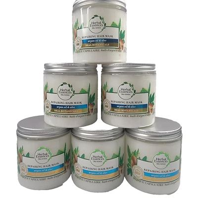 HERBAL ESSENCES Bio Renew Repairing Hair Mask With Argan Oil & Aloe Vera Lot 6 - Image 1 of 3