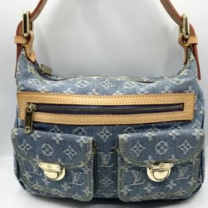 Auténtico Bolso de Hombro LOUIS VUITTON Excelente Estado Denim Azul Francia - Imagen 1 de 17