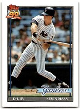 1991 Topps Baseball Card Kevin Maas A New York Yankees #435