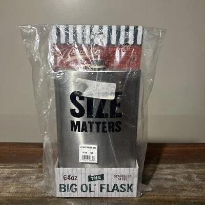 El tamaño del frasco Wembly The Big Ol' importa acero inoxidable 64 oz nuevo en caja🦄 Foto 1 de 2
