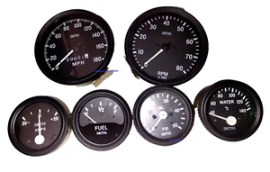 Smiths Kit Elec Temp Oil Fuel Amp Gauge Speedo0-180 mph Tacho0-80 100 mm BB - Picture 1 of 3