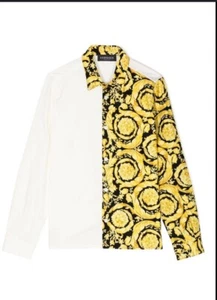 NWT Versace Boys Barocco Shirt Special Occasion Designer Luxury Special Occasion - Picture 1 of 11