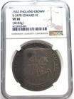 Edward VI BOY KING Silver Crown 1552 NGC SLAB.