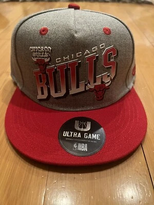 Chicago Bulls SnapBack Hat NWT Ultra Game W Tags Youth Hat  - Image 1 of 4