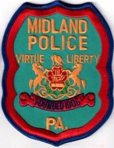 Midland Police Patch Pennsylvania PA NEW!! - Picture 1 of 1