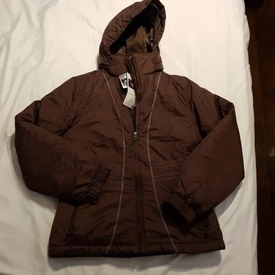 L.L. Bean girls size 10/12 brown Snowscape Parka winter jacket, mark on tag NEW - Image 1 of 4