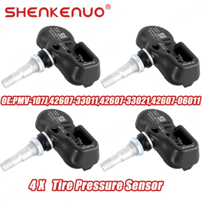 Sensor de presión de neumáticos 4X TPMS 42607-33021 OEM PMV-107J para Scion iQ 2012-2015 Foto 1 de 4
