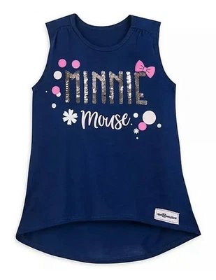 Walt Disney World Minnie Mouse Two Sided Flip Sequin Tank Top for Girls  - NEW - Image 1 of 4