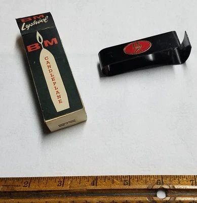 Vintage BM LYSHOVL Metal Candle Plane IOB International Candle House, Boston - Image 1 of 4