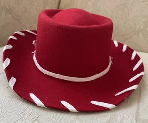 Red Twister Woody Style Cowboy Hat~Youth S~M&F Western Sulphur Springs TX~Wool - Picture 1 of 6