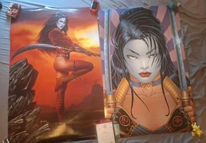Shi - Tucci Comic #5 Cover Art Poster 22" x 34" 1996 Lot Of 3 RARE HARD TO FIND - Picture 1 of 11