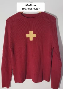 Victorinox Schweizer Armee rot mittelschwerer Pullover gebraucht, in einwandfreiem Zustand - Bild 1 von 7