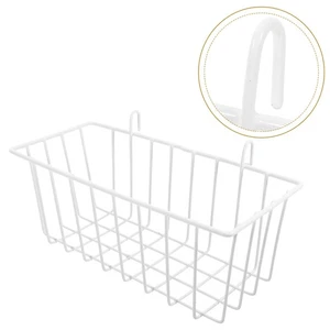 Wall Storage Rack Office Baby Small Wire Basket for Bathroom Metal Hanging - Picture 1 of 12