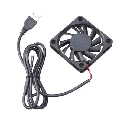 60x60x10MM USB 5V Electronic Cooling Fan Low Noise Computer Electronic Brushless - Image 1 of 4