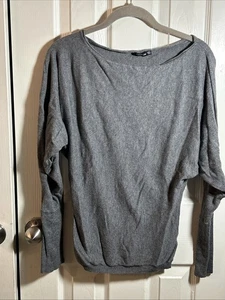Small Patty Boutik Women’s Sweater Gray S Long Sleeve Fitted Waist & Cuff rib - Picture 1 of 7
