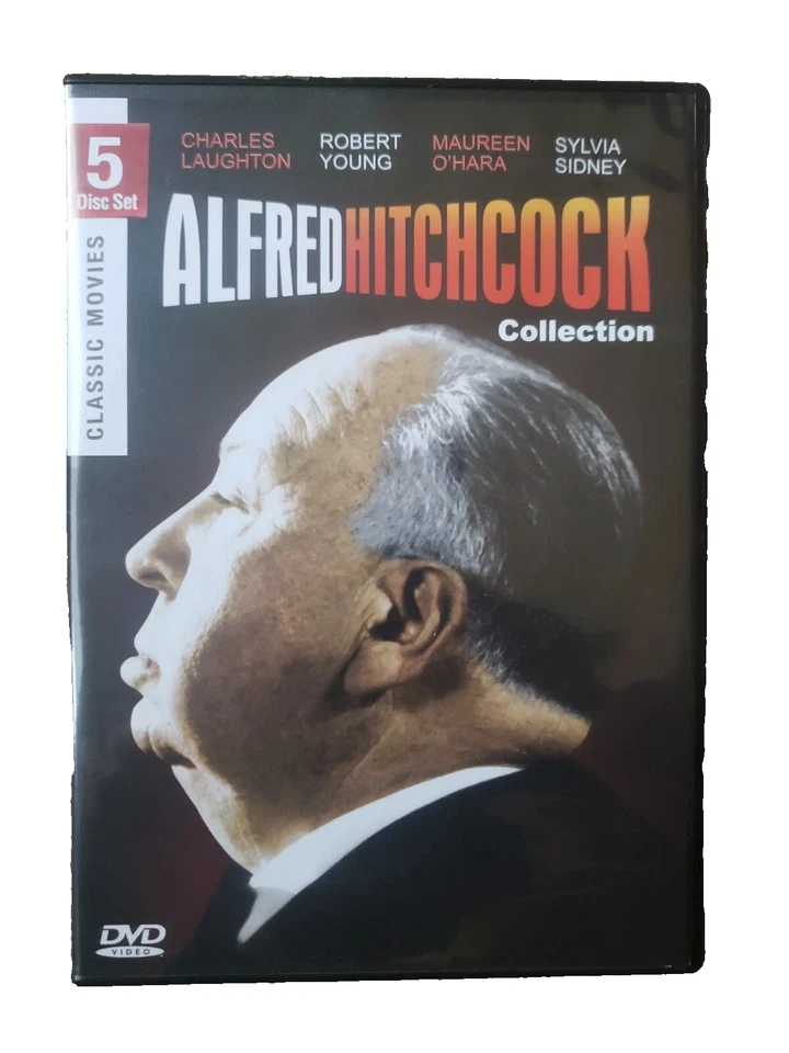 Alfred Hitchcock Collection: 15 Films 5 Disc DVD Set Classic Movies Black/white — 第 1/1 张图片