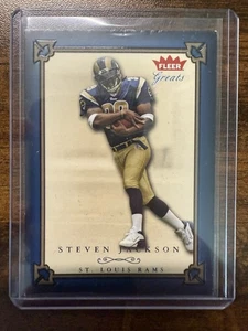2004 Fleer Greats Blue Steven Jackson RC /999 Rams - Picture 1 of 2