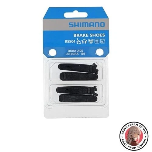 全新 Shimano R55C4 制动鞋/螺丝 (2 对) Y8L298062 银色 — 第 1/1 张图片