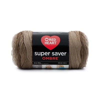 Red Heart Super Saver Jumbo Cocoa Yarn 100 Acrylic 744 Yards For Knitting Cro... - Image 1 of 4