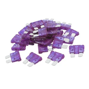 30pcs Clear Purple 3A Blade Fuses Set for Vehicle Car Auto - Picture 1 of 3