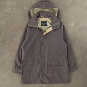 Woolrich Vintage 80s Hooded Wool Jacket M Women's Lilac - Picture 1 of 8