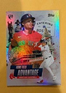 Actualización Topps 2025 Kristian Campbell Boston Red Sox Home Field Advantage HFA-43 - Imagen 1 de 2