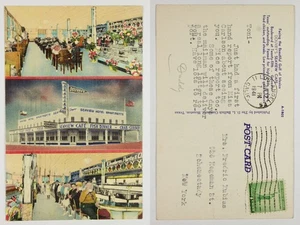 1941 Douvry's Seaview Cafe Galveston TX Interior Dining Seafood Restaurant - Picture 1 of 1