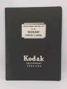 Kodak Sterling II Vintage Camera Service Manual And Part List Guide 1950s - Picture 1 of 5