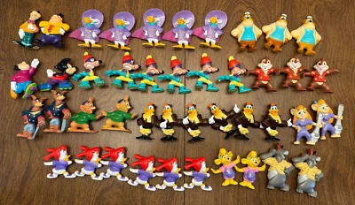 Lote 40+ Figuras Disney Kellogg's Cereal 1991/92 Darkwing Duck Goof Troop Tales Foto 1 de 4