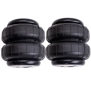 Pair Air Ride Suspension For Car Truck 2500lb 1/2"npt Single Port Air Sleeve Bag - Picture 1 of 8