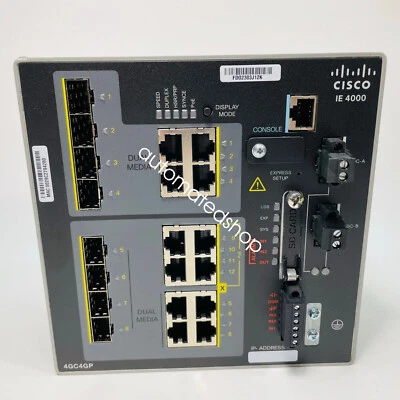 1PC New Cisco IE-4000-4GC4GP4G-E Ethernet 4000 Series Switch Shipping DHL/FedEX - Image 1 of 4