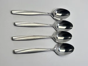 4er Set Oneida Camlynn Cleo mattierter Edelstahl 18/10 Teelöffel 6 1/8 Zoll - Bild 1 von 3