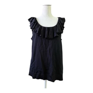 Lauren Ralph Lauren ärmelloses Top mit Rüschen und Rippstrick Größe L - Bild 1 von 8