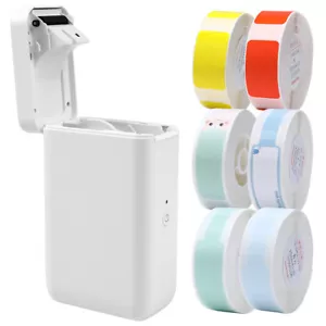 Wireless Maker with Tape Thermal Mini D101 Label Printer Name Price Tag - Picture 1 of 37