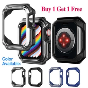 For Apple Watch Series 7 6 5 4 iWatch SE Bumper Case Cover 45/41 /44/40mm - Picture 1 of 24