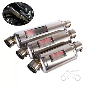 Puntas de escape de motocicleta 51 mm silenciador tubería trasera silenciador baffle 440/370/310 mm - Imagen 1 de 11