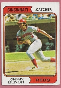 1974 Topps JOHNNY BENCH #10 - Excellent Mint/Near Mint - Picture 1 of 2