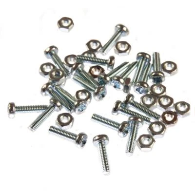 THUNDERFIX M2 (2mm x 10mm) Pozi Pan Head Machine Screw (Bolt) - ZP Steel (Pack of 20)