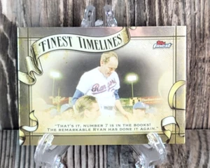 2024 Topps Finest Nolan Ryan Finest Inserto Timelines Texas Rangers FT-5 - Foto 1 di 2