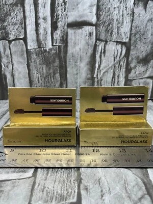 2 Pack Hour Glass Arch Brow Volumizing Fiber Gel Soft Brunette .06 FL OZ New  - Image 1 of 2
