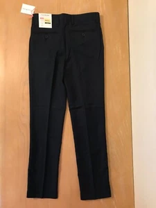 New! Isaac Mizrahi Boys Slacks Flat Front Navy Blue Size 16 Slim - Picture 1 of 8