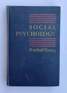 SOCIAL PSYCHOLOGY VINTAGE 1944 BOOK BY KIMBALL YOUNG - Picture 1 of 12
