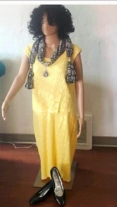 North Style Yellow Swirl Lace Faux 2pc Dress - Picture 1 of 9