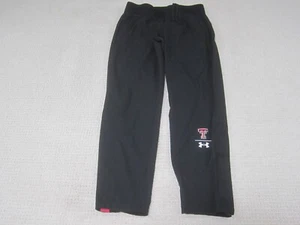 Texas Tech Sweatpants Adult Small Black Red Raiders Pants TTU Pull On Fitted - Picture 1 of 10
