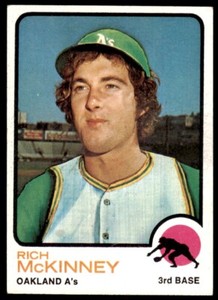 1973 TOPPS. RICH MCKINNEY. OAKLAND ATHLETICS #587